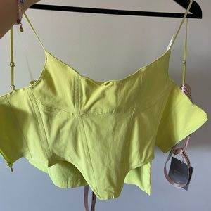 HOUSE OF CB FLAVIA NEON SCULPTING MINI SKIRT new with tags